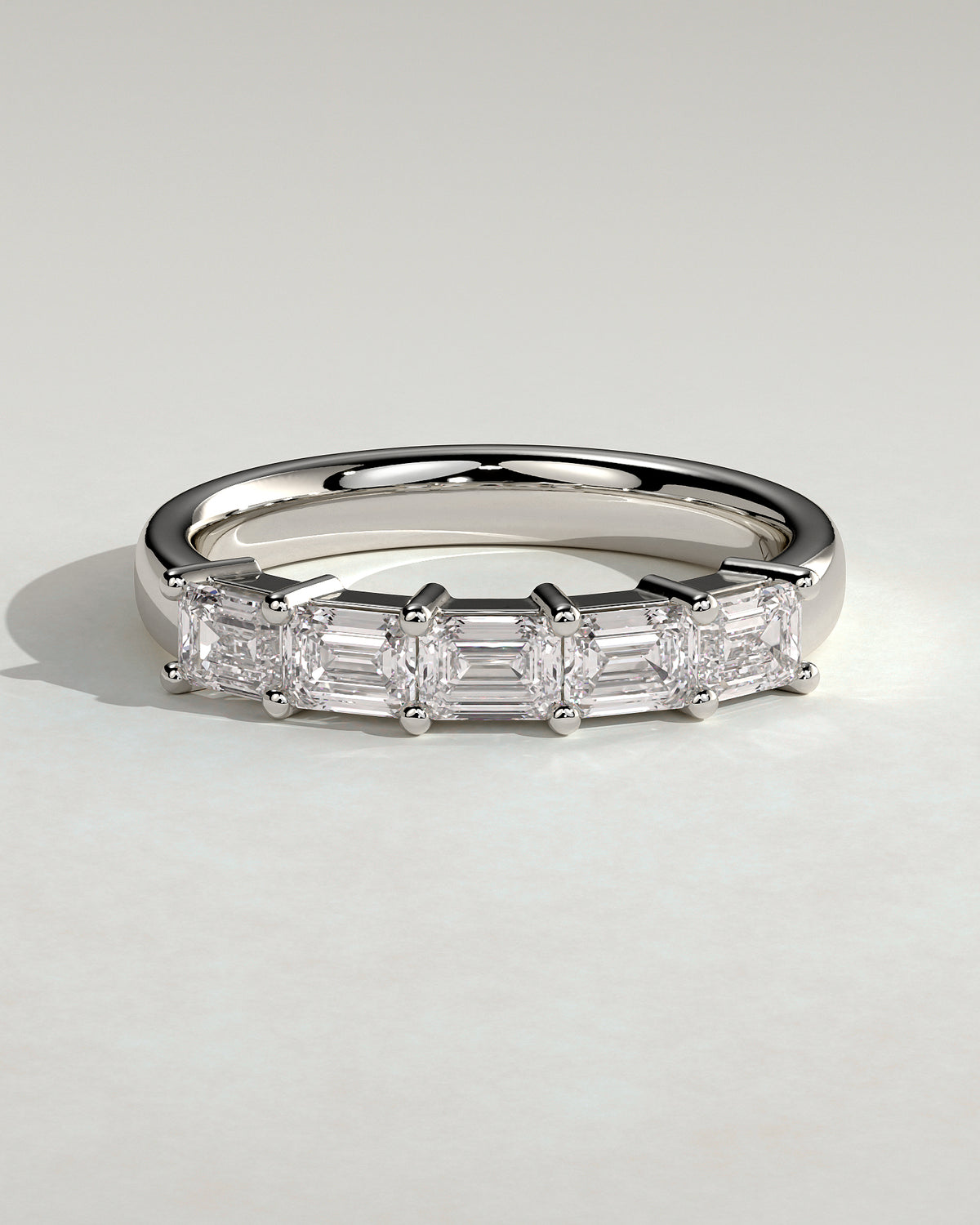 MET 0425 Women's Wedding Ring - White Gold - front view