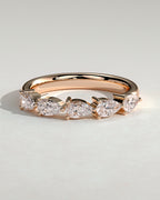 MET 0427 Damen-Ehering - Roségold - Vorderansicht