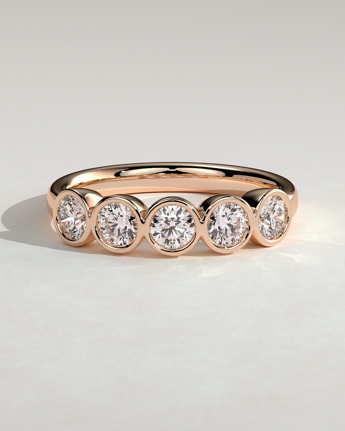 MET 0430 Women's Wedding Ring - Rose Gold - front view