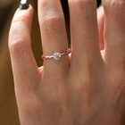 First Light solitaire ring in yellow gold · Photo 6