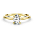 Oval Lab Grown Diamond Hidden Detail Solitaire Engagement Ring — Oval design reference