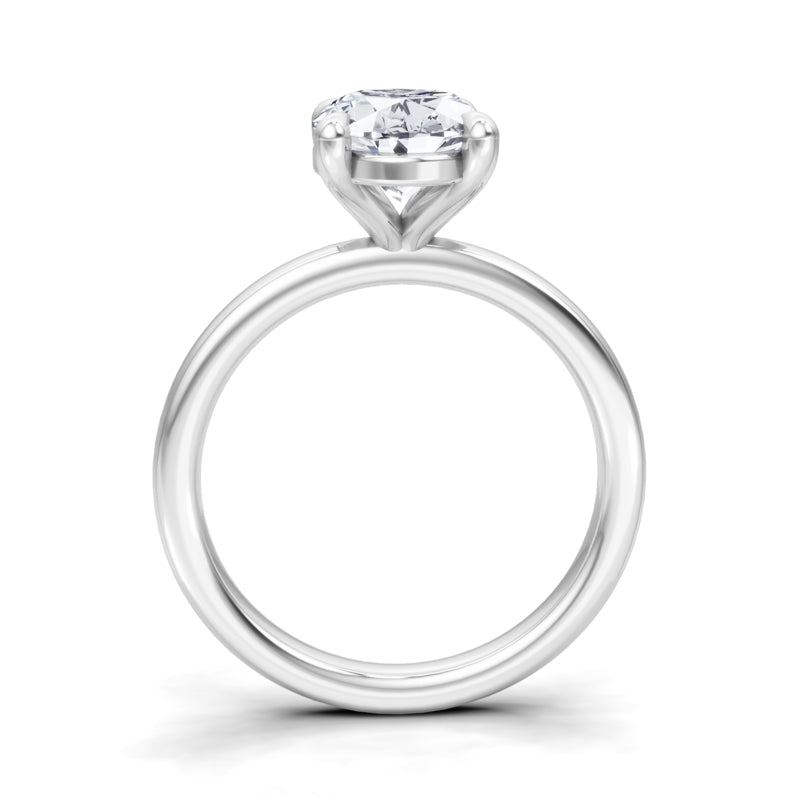 Oval Lab Grown Diamond Solitaire Engagement Ring — Oval design reference