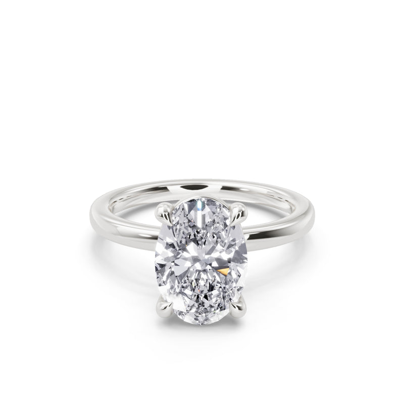 Oval Lab Grown Diamond Solitaire Engagement Ring — Oval design reference