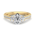 Oval Lab Grown Diamond Three Stone Engagement Ring — Oval design reference