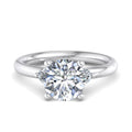 Round Lab Grown Diamond Three Stone Engagement Ring — Round design reference