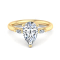 Pear Lab Grown Diamond Three Stone Engagement Ring — Pear design reference