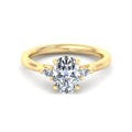 Oval Lab Grown Diamond Three Stone Engagement Ring — Oval design reference