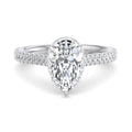 Pear Lab Grown Diamond Hidden Detail Side Stone Engagement Ring — Pear design reference