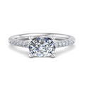 Elongated Cushion Lab Grown Diamond East-West Side Stone Engagement Ring — Elongated Cushion design reference