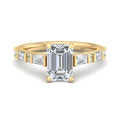 Emerald Lab Grown Diamond Vintage-Inspired Engagement Ring — Emerald design reference