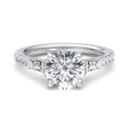 Round Lab Grown Diamond Vintage-Inspired Engagement Ring — Round design reference