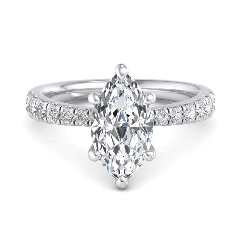 Marquise Lab Grown Diamond Vintage-Inspired Engagement Ring — Marquise design reference