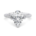 Pear Lab Grown Diamond Hidden Detail Side Stone Engagement Ring — Pear design reference