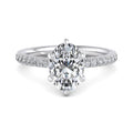 Oval Lab Grown Diamond Vintage-Inspired Engagement Ring — Oval design reference