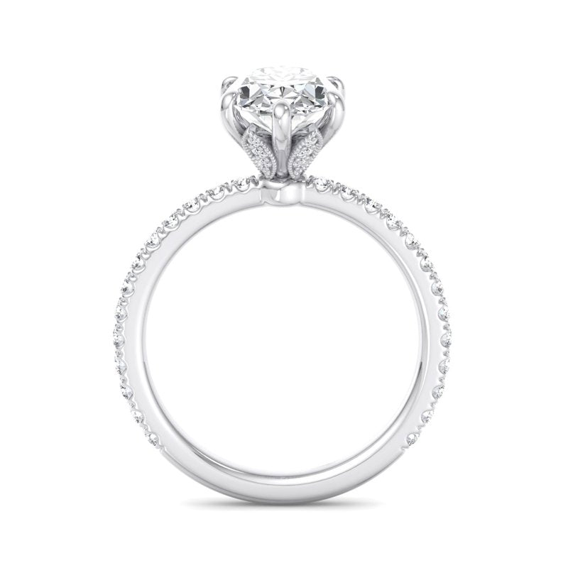 Oval Lab Grown Diamond Vintage-Inspired Engagement Ring — Oval design reference
