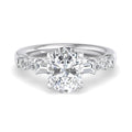 Oval Lab Grown Diamond Side Stone Engagement Ring — Oval design reference