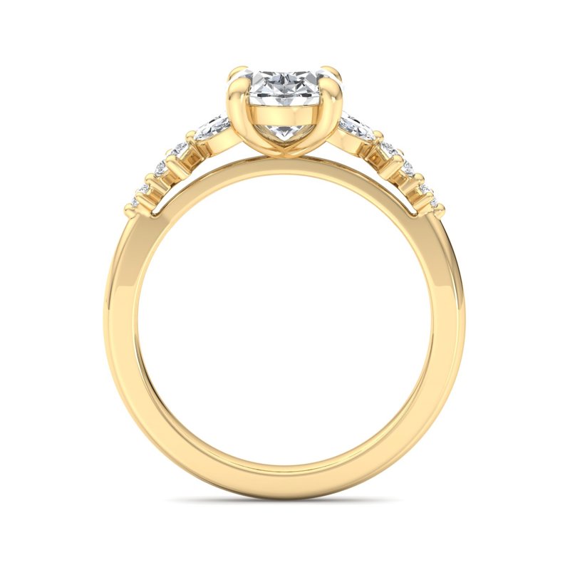 Oval Lab Grown Diamond Vintage-Inspired Engagement Ring — Oval design reference