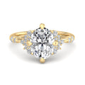 Oval Lab Grown Diamond Geometric Vintage-Inspired Engagement Ring — Oval design reference