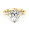Marquise Lab Grown Diamond Hidden Detail Side Stone Engagement Ring — Marquise design reference