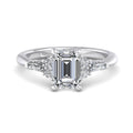 Emerald Lab Grown Diamond Vintage-Inspired Engagement Ring — Emerald design reference