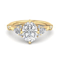 Oval Lab Grown Diamond Vintage-Inspired Engagement Ring — Oval design reference