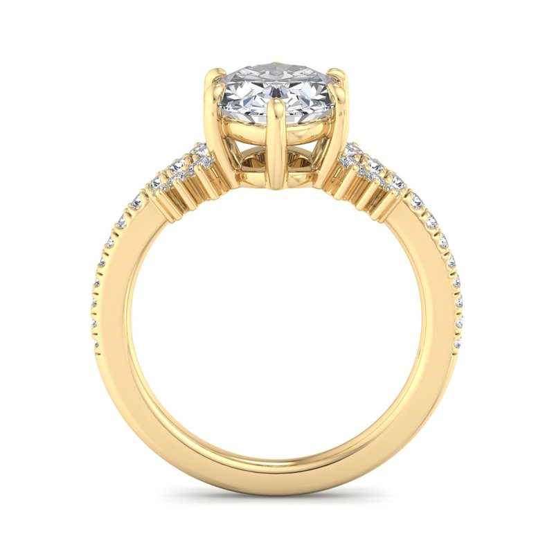Oval Lab Grown Diamond Vintage-Inspired Engagement Ring — Oval design reference