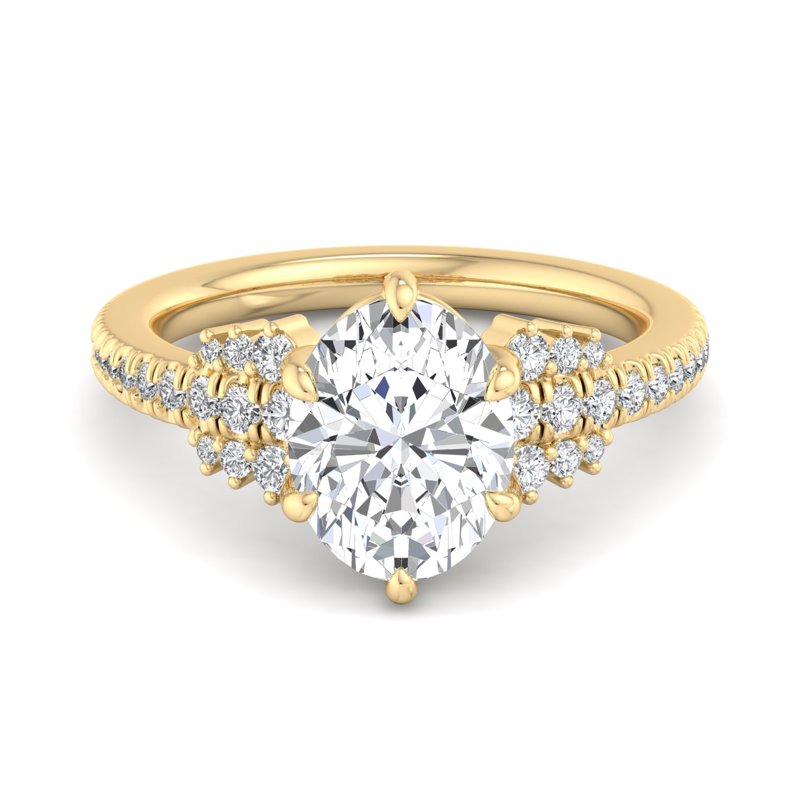 Oval Lab Grown Diamond Vintage-Inspired Engagement Ring — Oval design reference