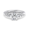 Oval Lab Grown Diamond Side Stone Engagement Ring — Oval design reference