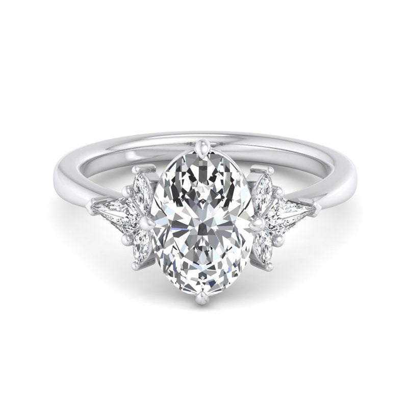 Oval Lab Grown Diamond Vintage-Inspired Engagement Ring — Oval design reference