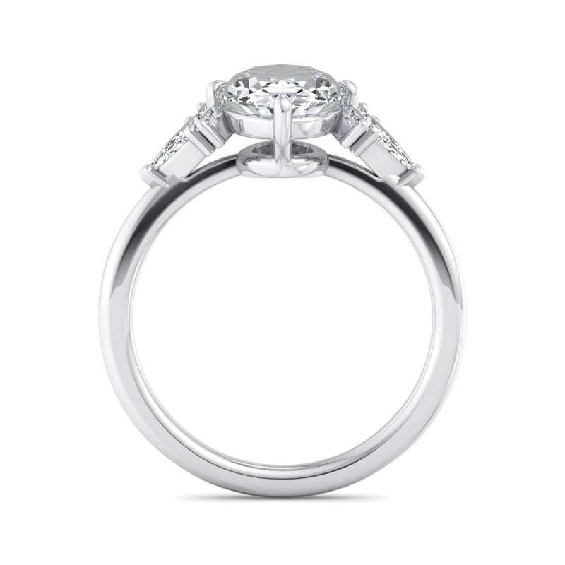 Oval Lab Grown Diamond Vintage-Inspired Engagement Ring — Oval design reference