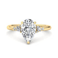 Pear Lab Grown Diamond Hidden Detail Side Stone Engagement Ring — Pear design reference