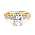 Oval Lab Grown Diamond Hidden Detail Side Stone Engagement Ring — Oval design reference