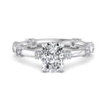 Elongated Cushion Lab Grown Diamond Side Stone Engagement Ring — Elongated Cushion design reference