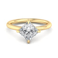 Princess Lab Grown Diamond Hidden Detail Solitaire Engagement Ring — Princess design reference