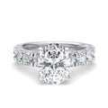 Oval Lab Grown Diamond Side Stone Engagement Ring — Oval design reference