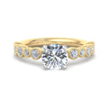 Round Lab Grown Diamond Milgrain Vintage-Inspired Engagement Ring — Round design reference