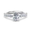Oval Lab Grown Diamond Milgrain Vintage-Inspired Engagement Ring — Oval design reference