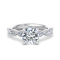 Round Lab Grown Diamond Vintage-Inspired Engagement Ring — Round design reference