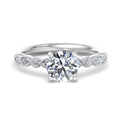 Round Lab Grown Diamond Vintage-Inspired Engagement Ring — Round design reference