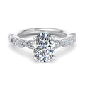 Oval Lab Grown Diamond Vintage-Inspired Engagement Ring — Oval design reference