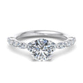 Round Lab Grown Diamond Three Stone Engagement Ring — Round design reference