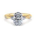 Oval Lab Grown Diamond Three Stone Engagement Ring — Oval design reference