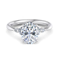 Oval Lab Grown Diamond Side Stone Engagement Ring — Oval design reference
