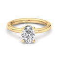 Oval Lab Grown Diamond Hidden Detail Side Stone Engagement Ring — Oval design reference