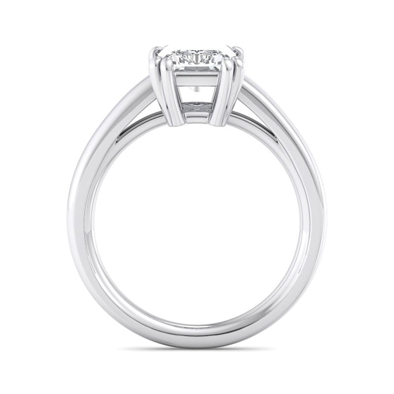 Radiant Lab Grown Diamond Cathedral Vintage-Inspired Engagement Ring — Radiant design reference