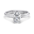Oval Lab Grown Diamond Geometric Vintage-Inspired Engagement Ring — Oval design reference