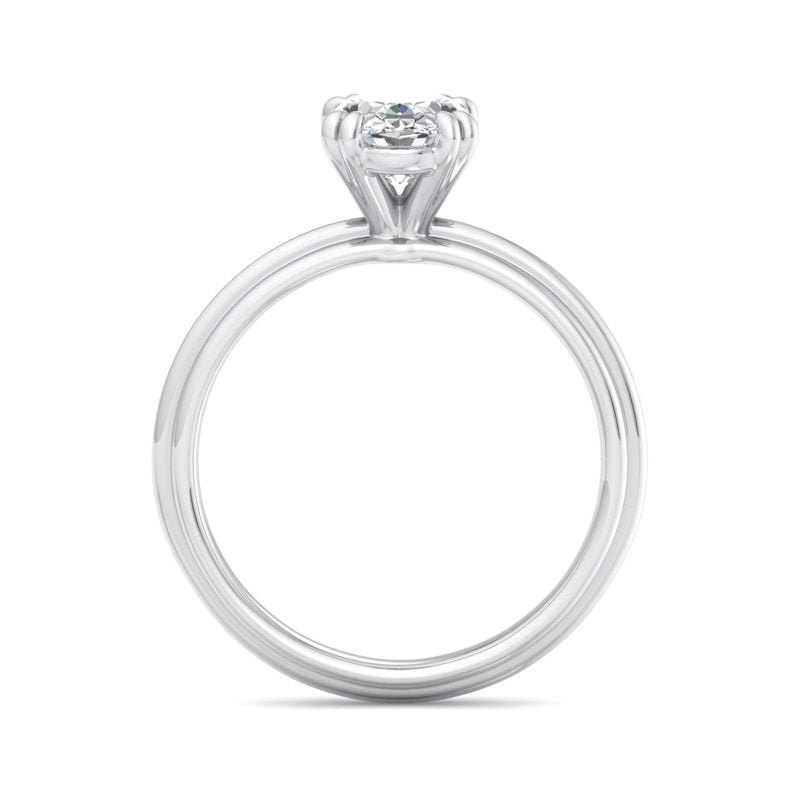 Oval Lab Grown Diamond Geometric Vintage-Inspired Engagement Ring — Oval design reference