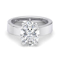 Oval Lab Grown Diamond Hidden Detail Solitaire Engagement Ring — Oval design reference