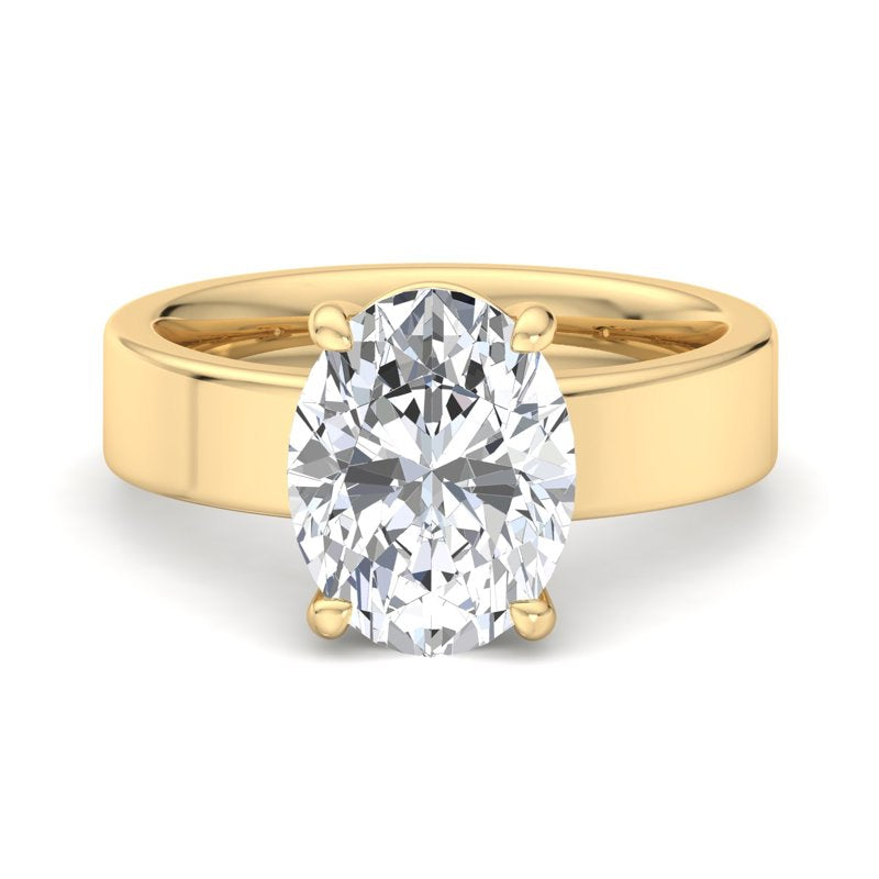 Oval Lab Grown Diamond Solitaire Engagement Ring — Oval design reference