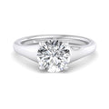 Round Lab Grown Diamond Solitaire Engagement Ring — Round design reference